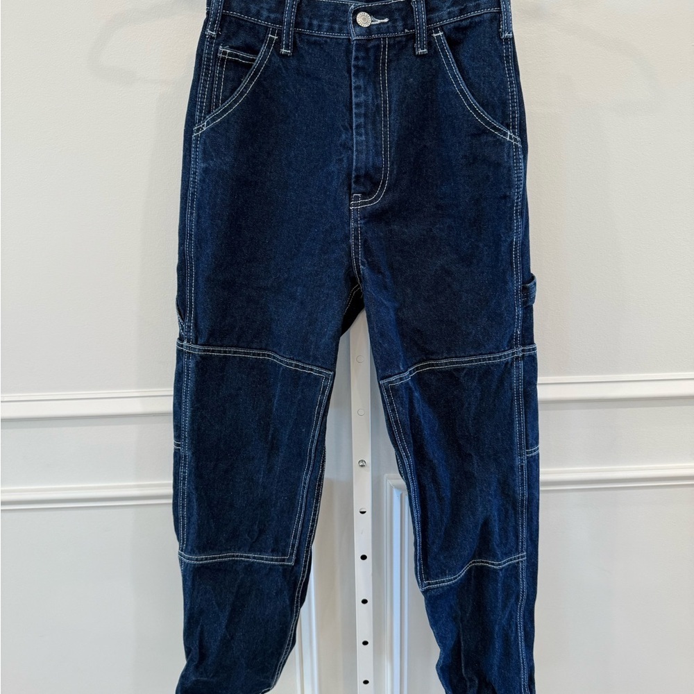 PacSun Blue Relaxed Jeans with Unique Paneling